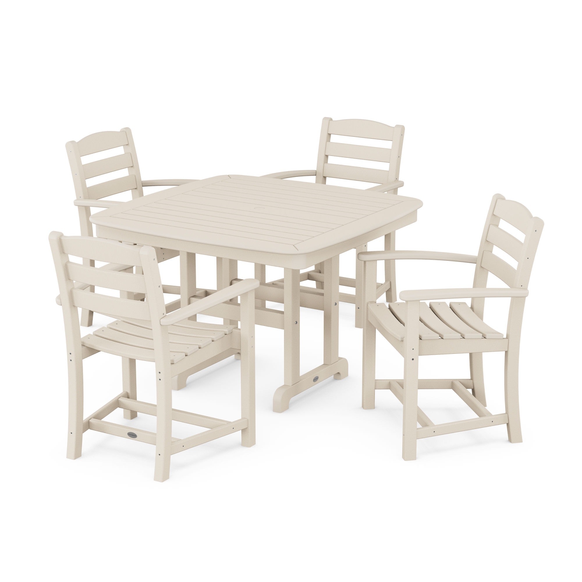  La Casa Cafe 5-Piece Dining Set With Trestle Legs 