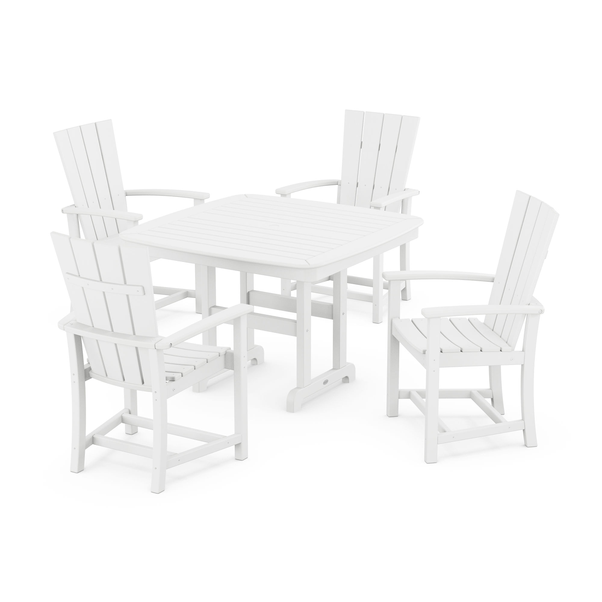  Quattro 5-Piece Dining Set With Trestle Legs 