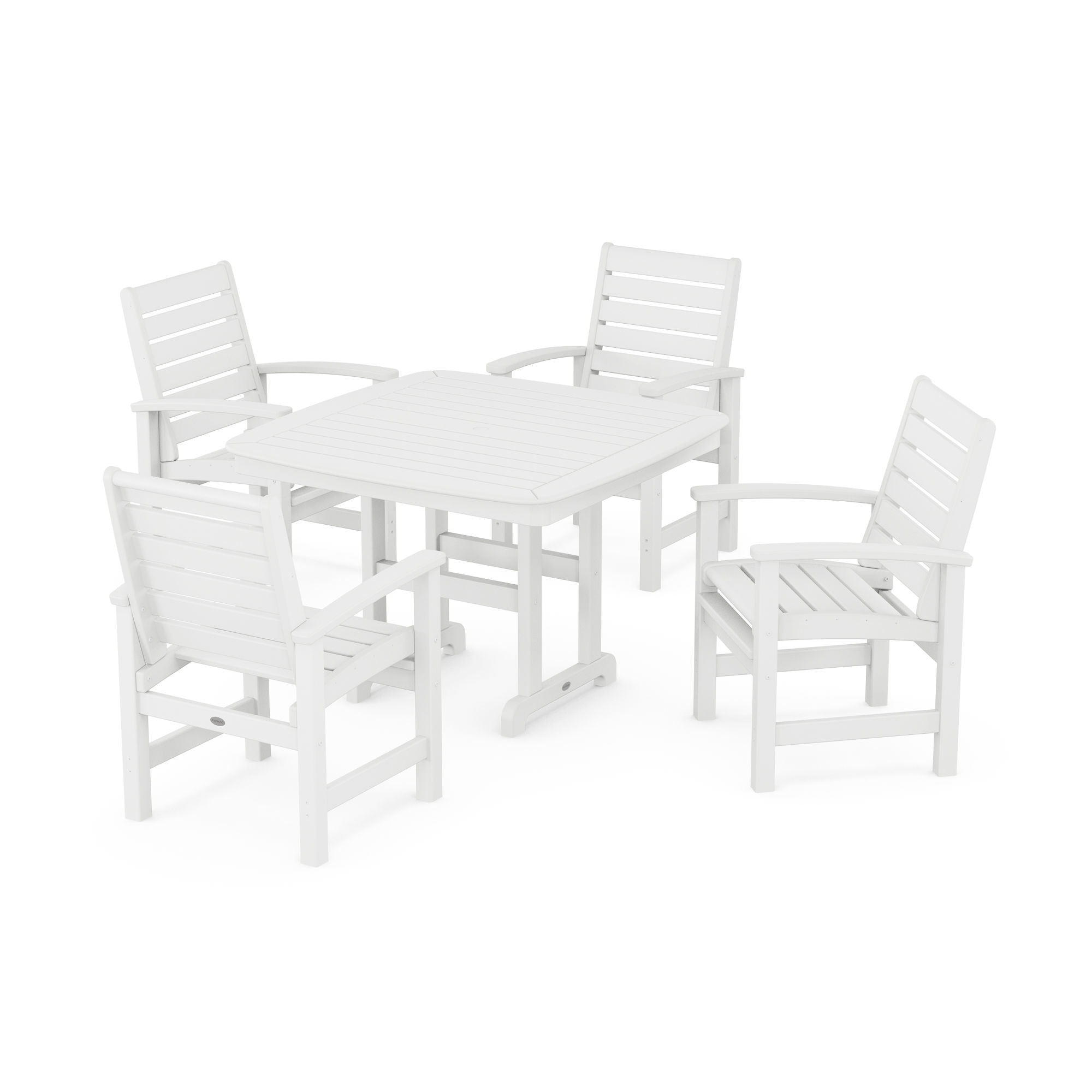  Signature 5-Piece Dining Set With Trestle Legs 