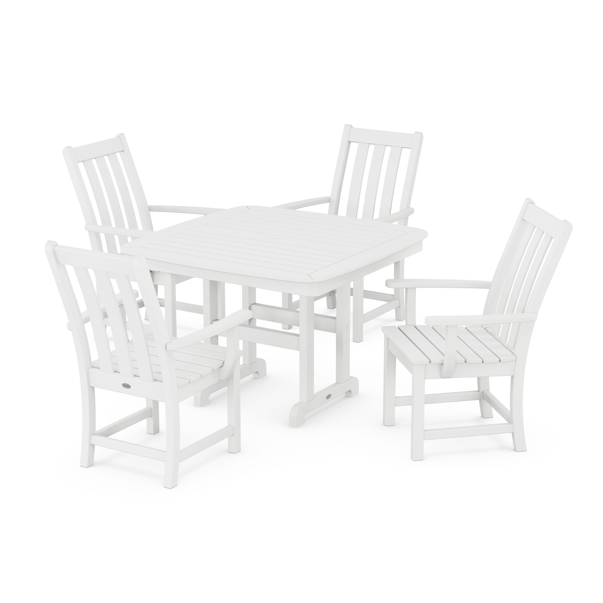  Vineyard 5-Piece Dining Set With Trestle Legs 