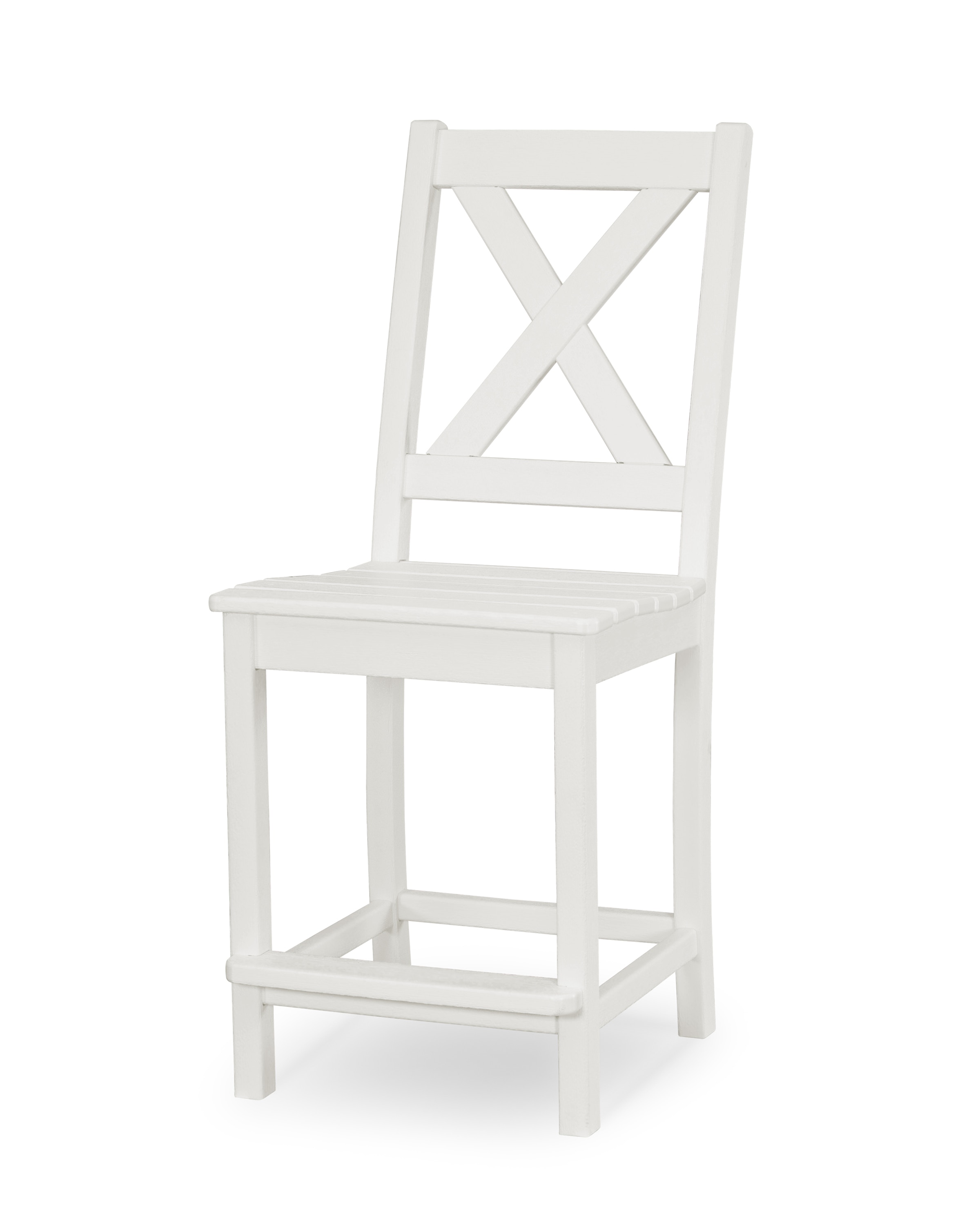  Braxton Counter Side Chair In White 