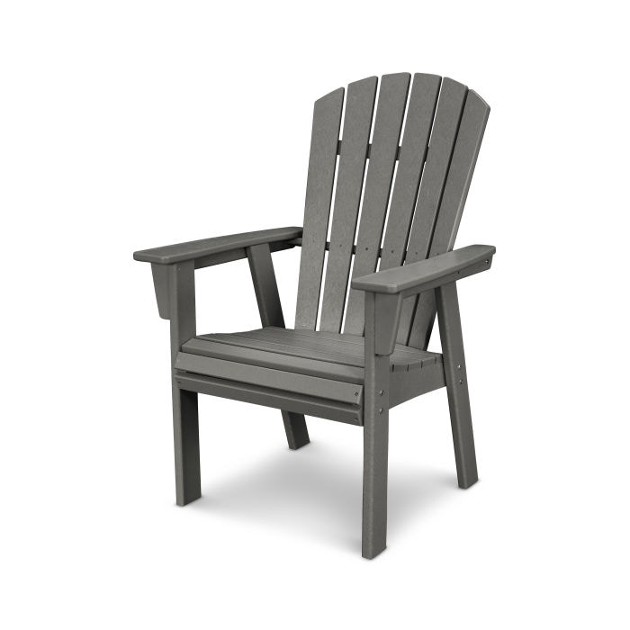 Polywood Outdoor Patio Nautical Adirondack Dining Chair Add610