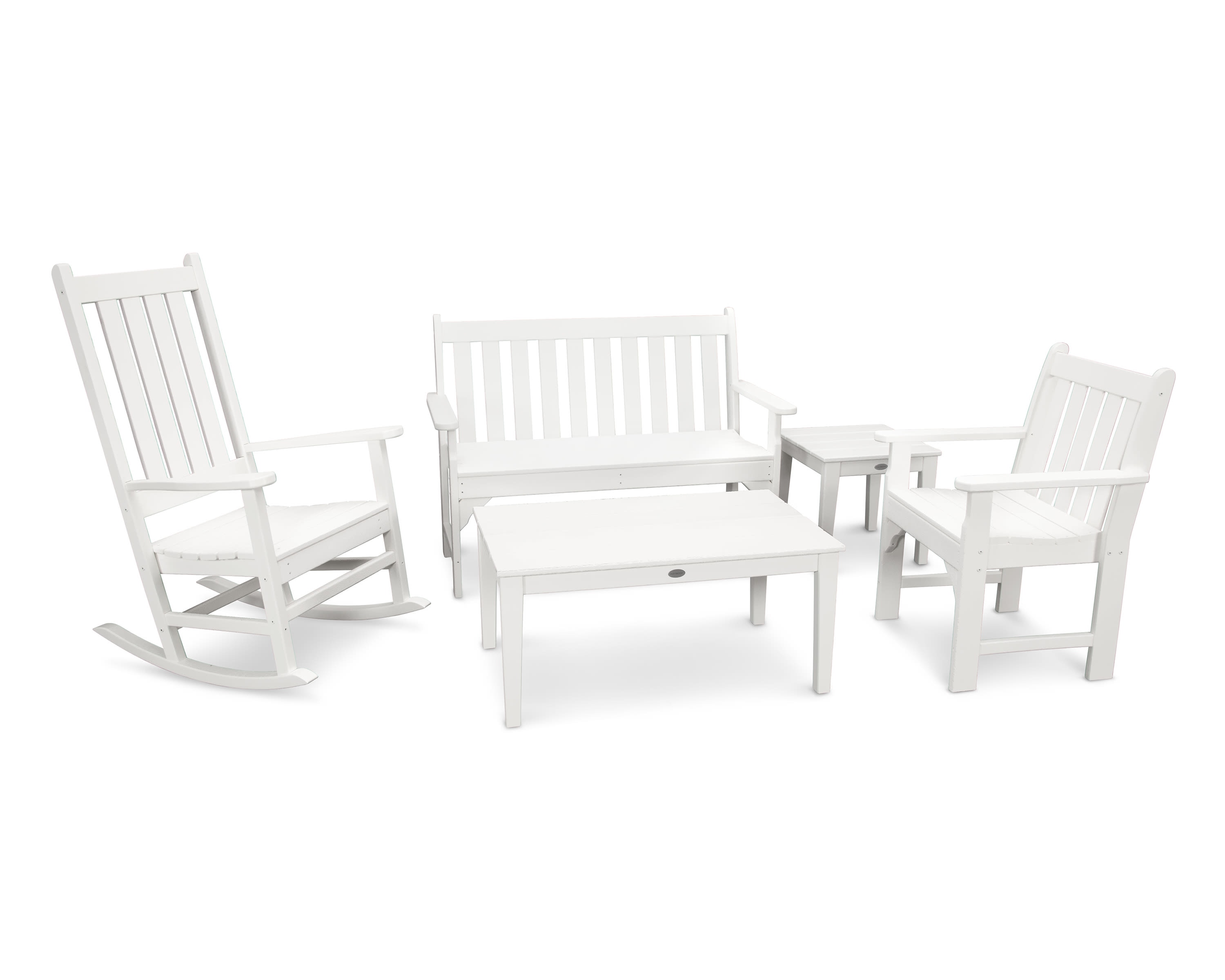 rocking chair and bench set