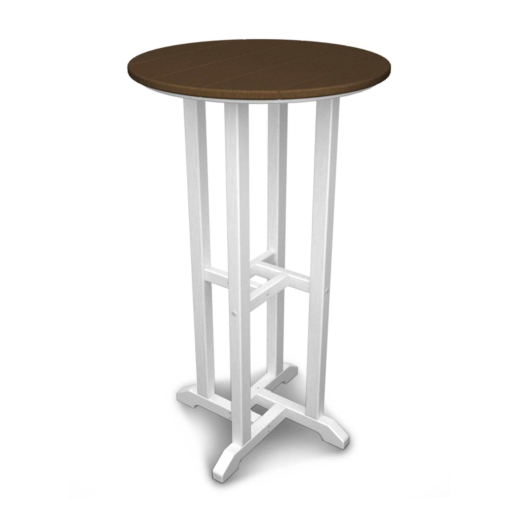  24" Round Farmhouse Bar Bistro Table 