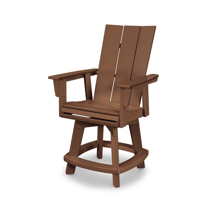  Modern Adirondack Swivel Counter Chair 
