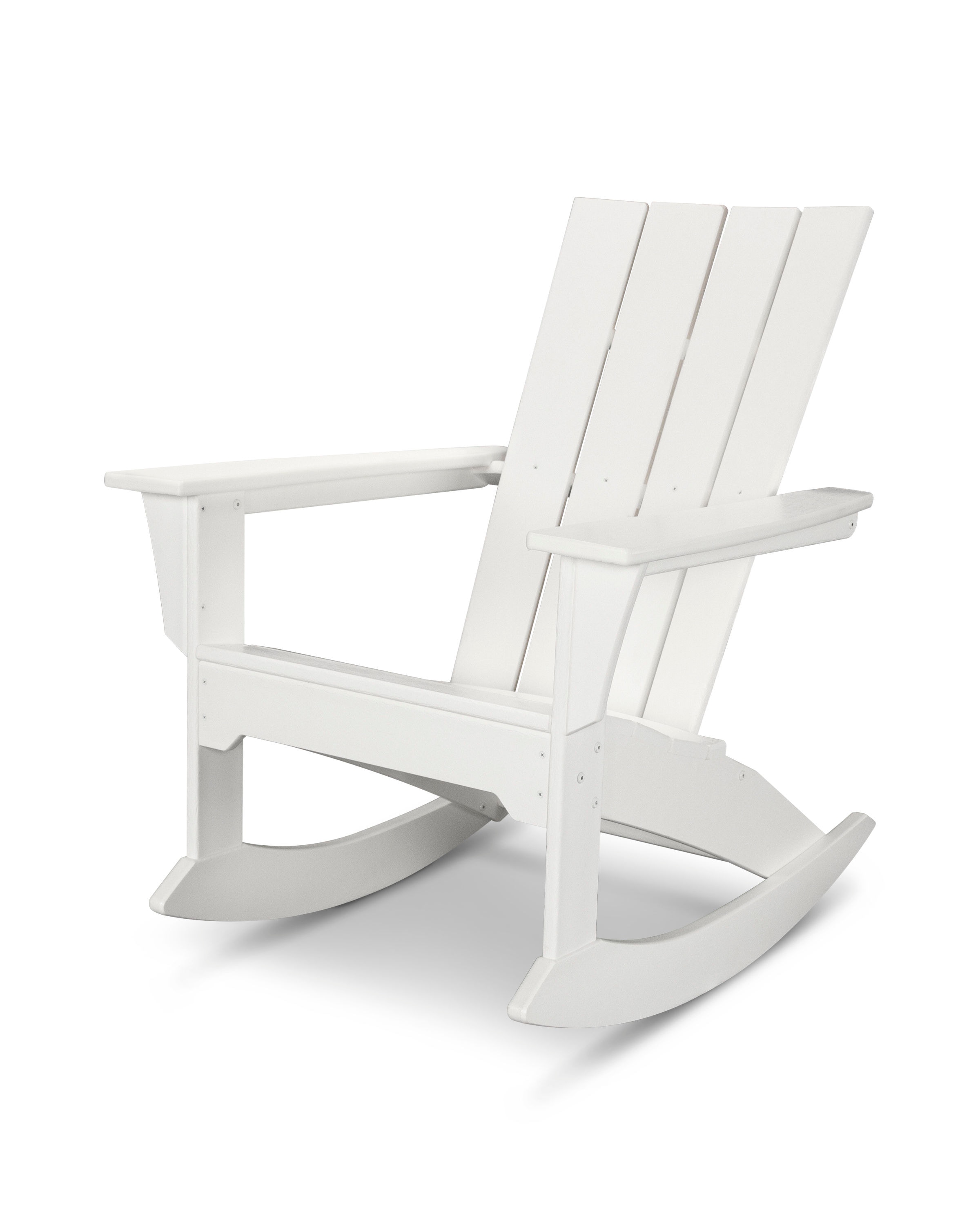 Polywood Outdoor Patio Quattro Adirondack Rocking Chair Qnr10 Silk Greenery Home Store St