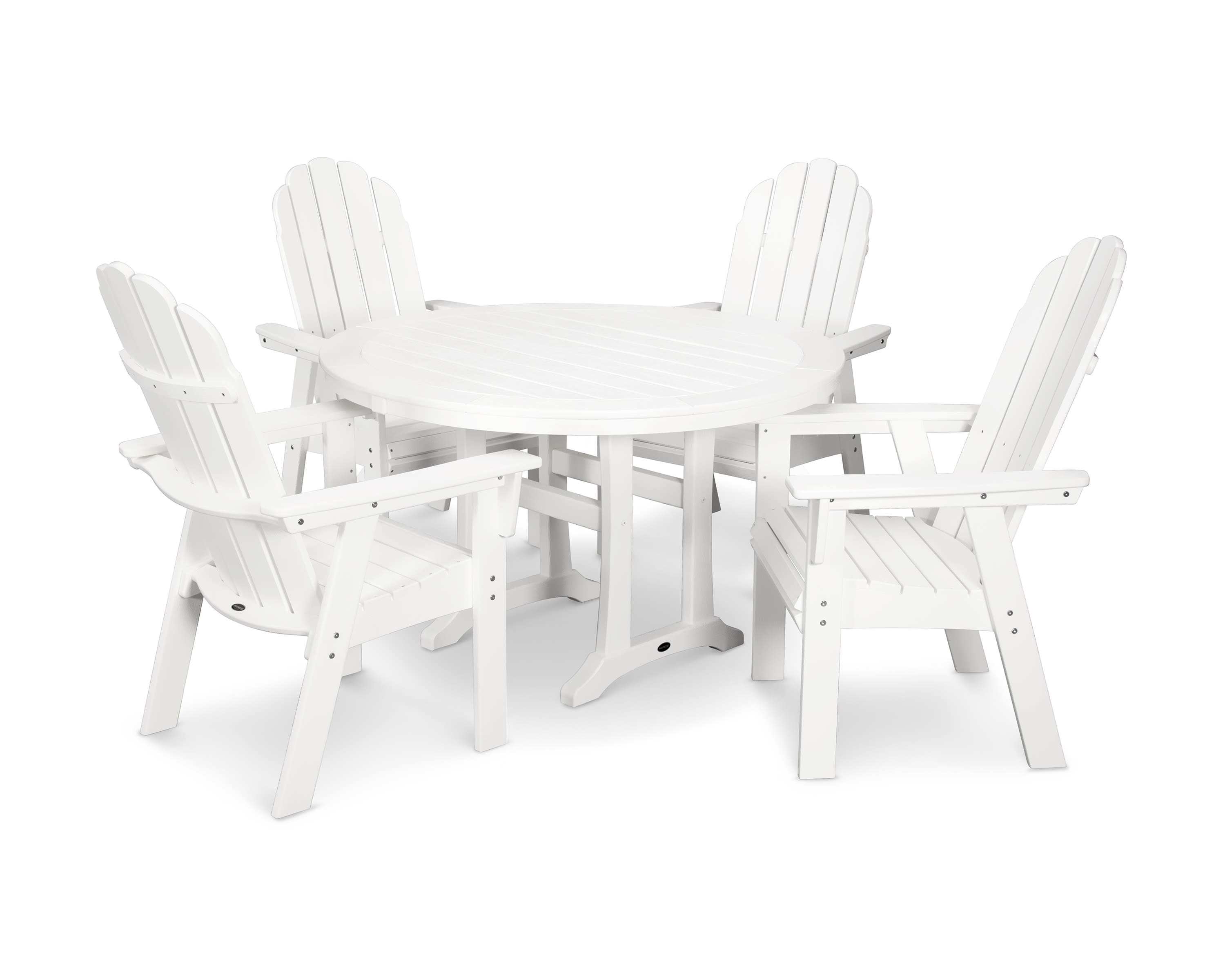 White POLYWOOD Vineyard Curveback Adirondack Chair White POLYWOOD Vineyard Curveback Adirondack Chair