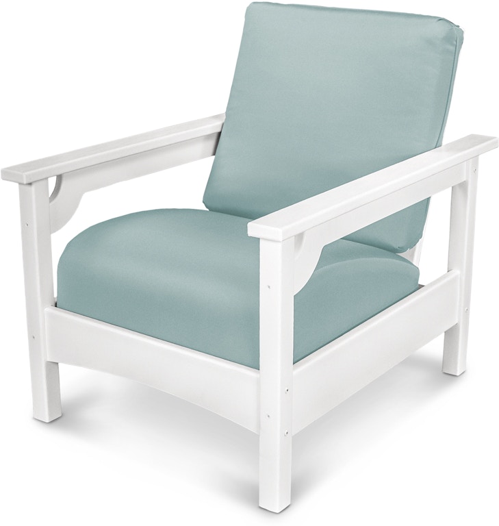 Polywood Outdoor Patio Club Chair Pwclc23wh 5413 Silk Greenery