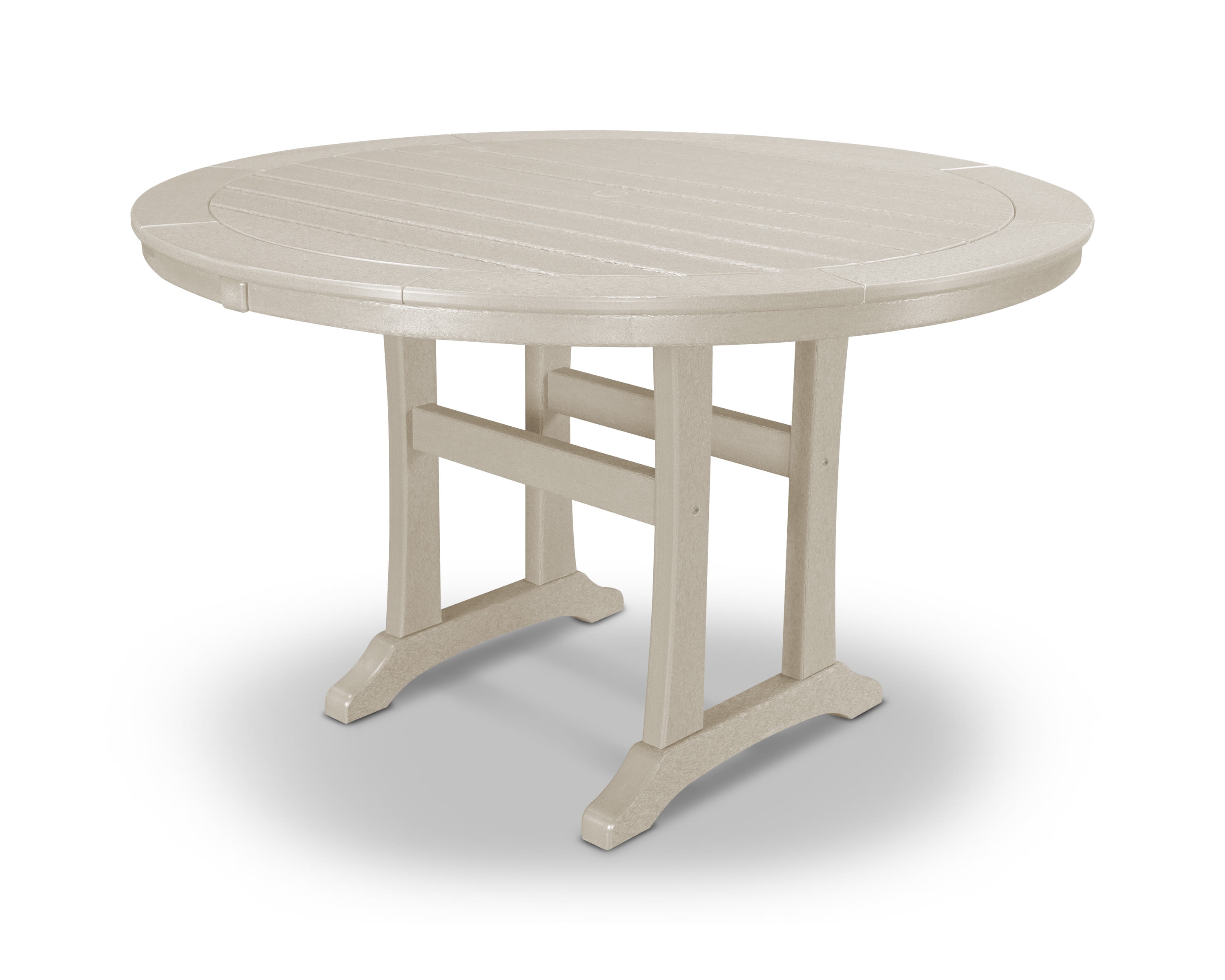  Nautical Trestle 48 Round Dining Table 