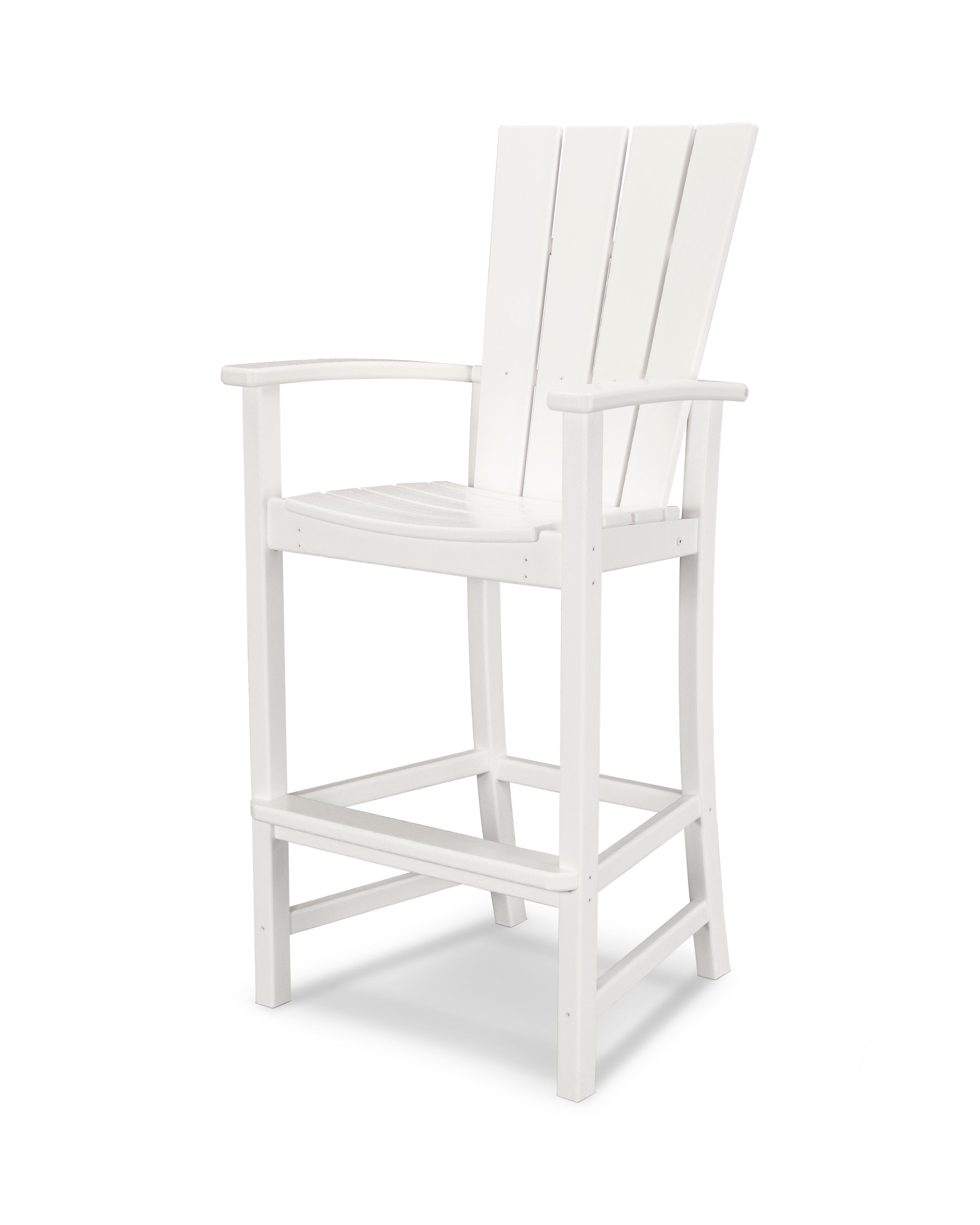  Quattro Adirondack Bar Chair In White 