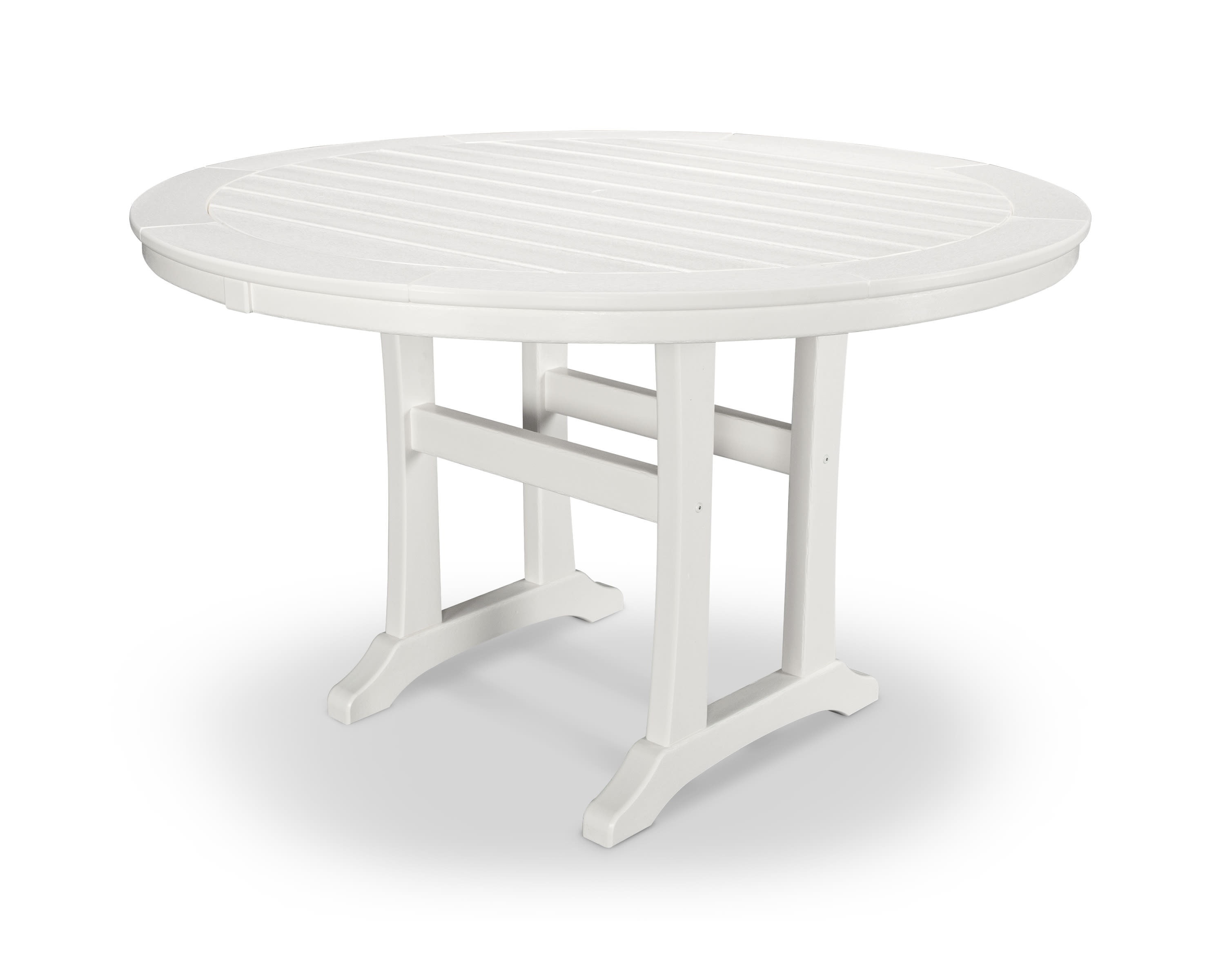  Nautical Trestle 48 Round Dining Table 