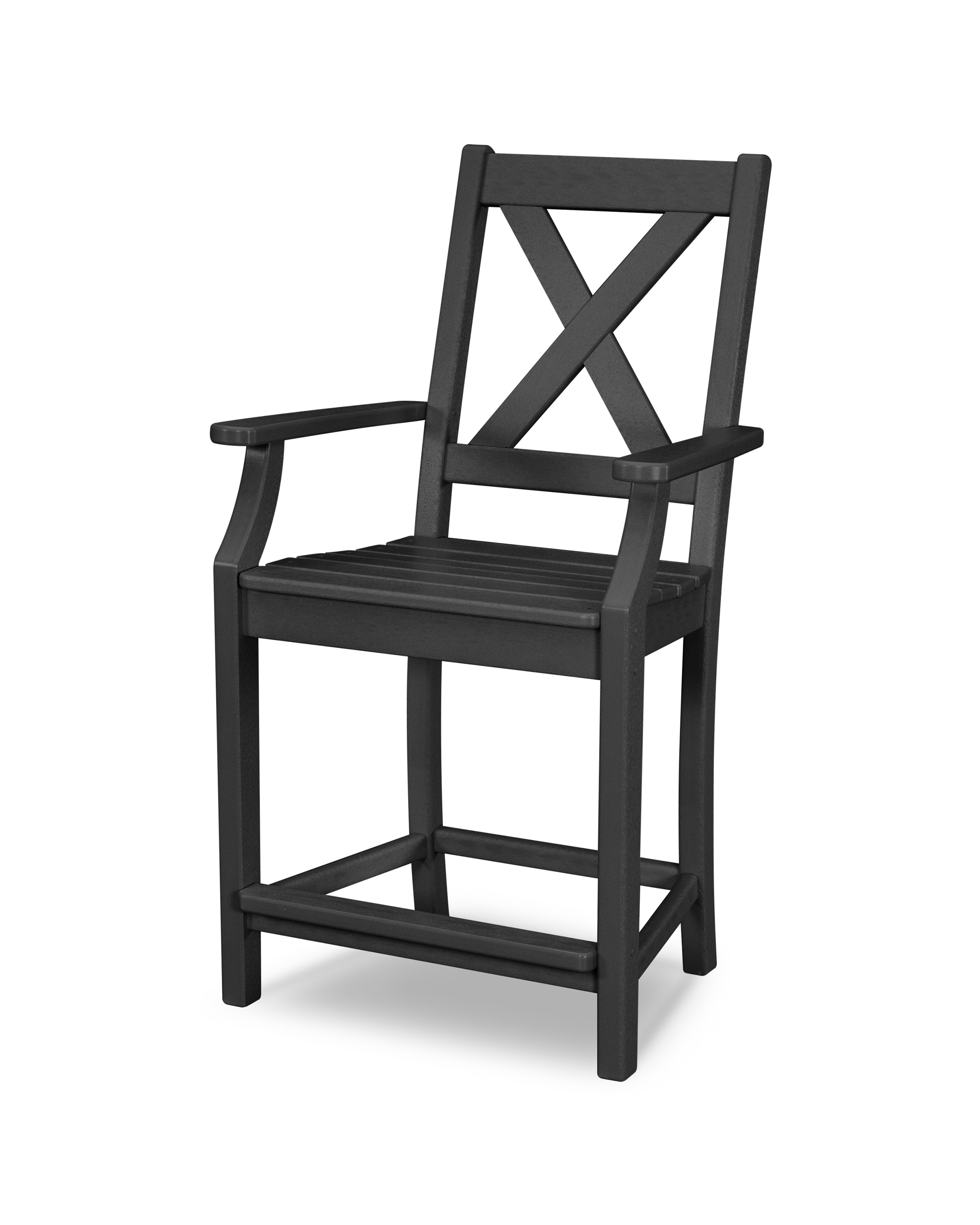  Braxton Counter Arm Chair In Black 