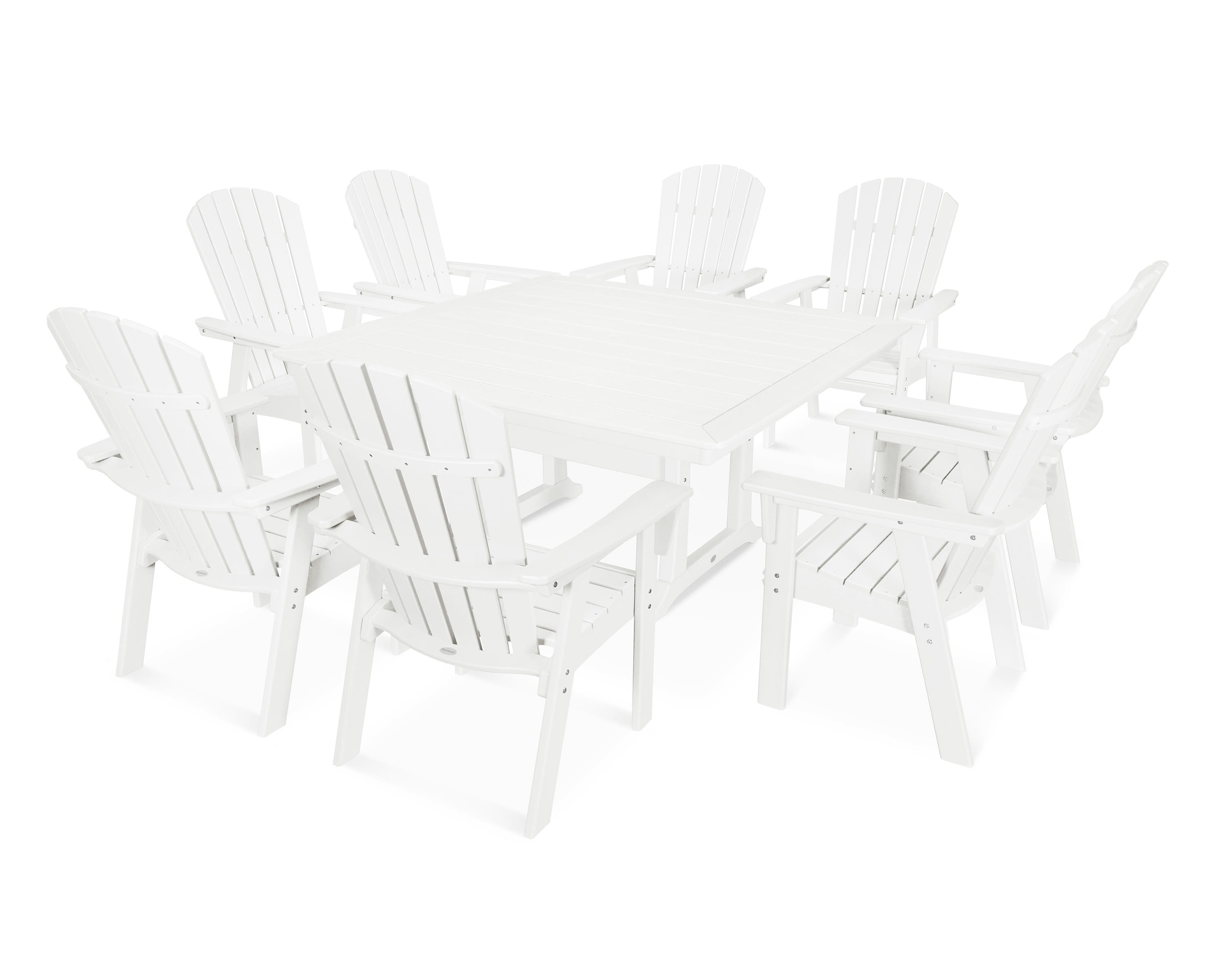 Polywood adirondack dining discount set