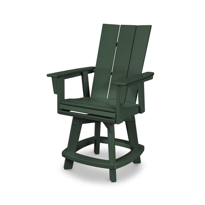  Modern Adirondack Swivel Counter Chair 