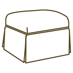 Lee Industries Living Room Ottoman 1331 00 Meg Brown Home