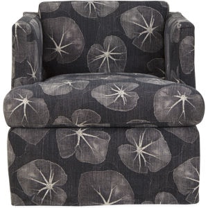  Slipcovered Swivel Chair 