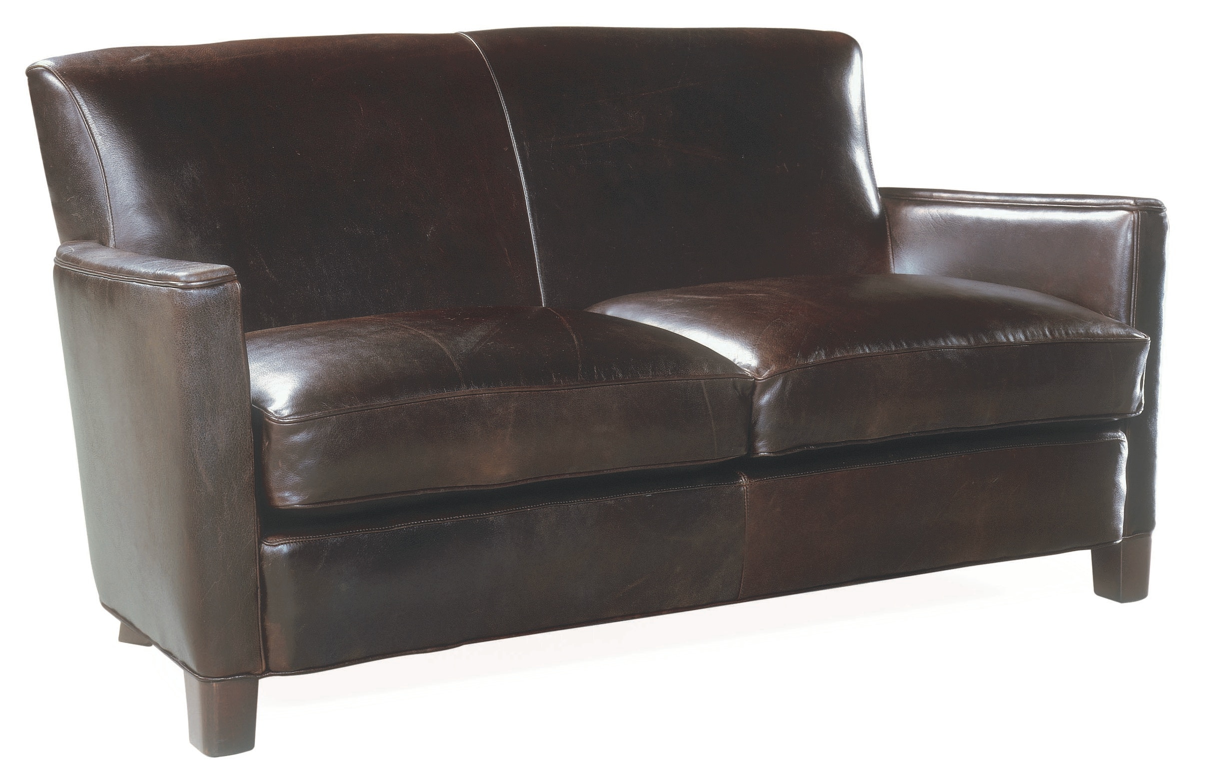 Crate and online barrel leather loveseat