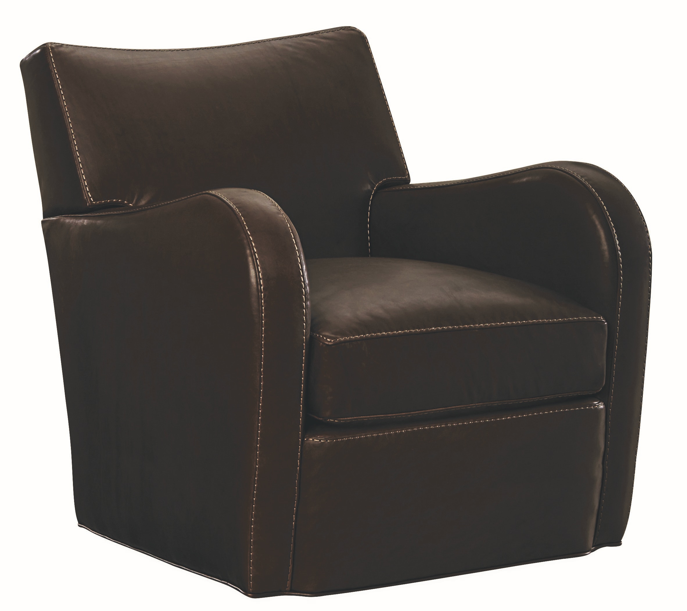 Lee Industries Living Room Leather Swivel Chair L128301SW Alyson Jon
