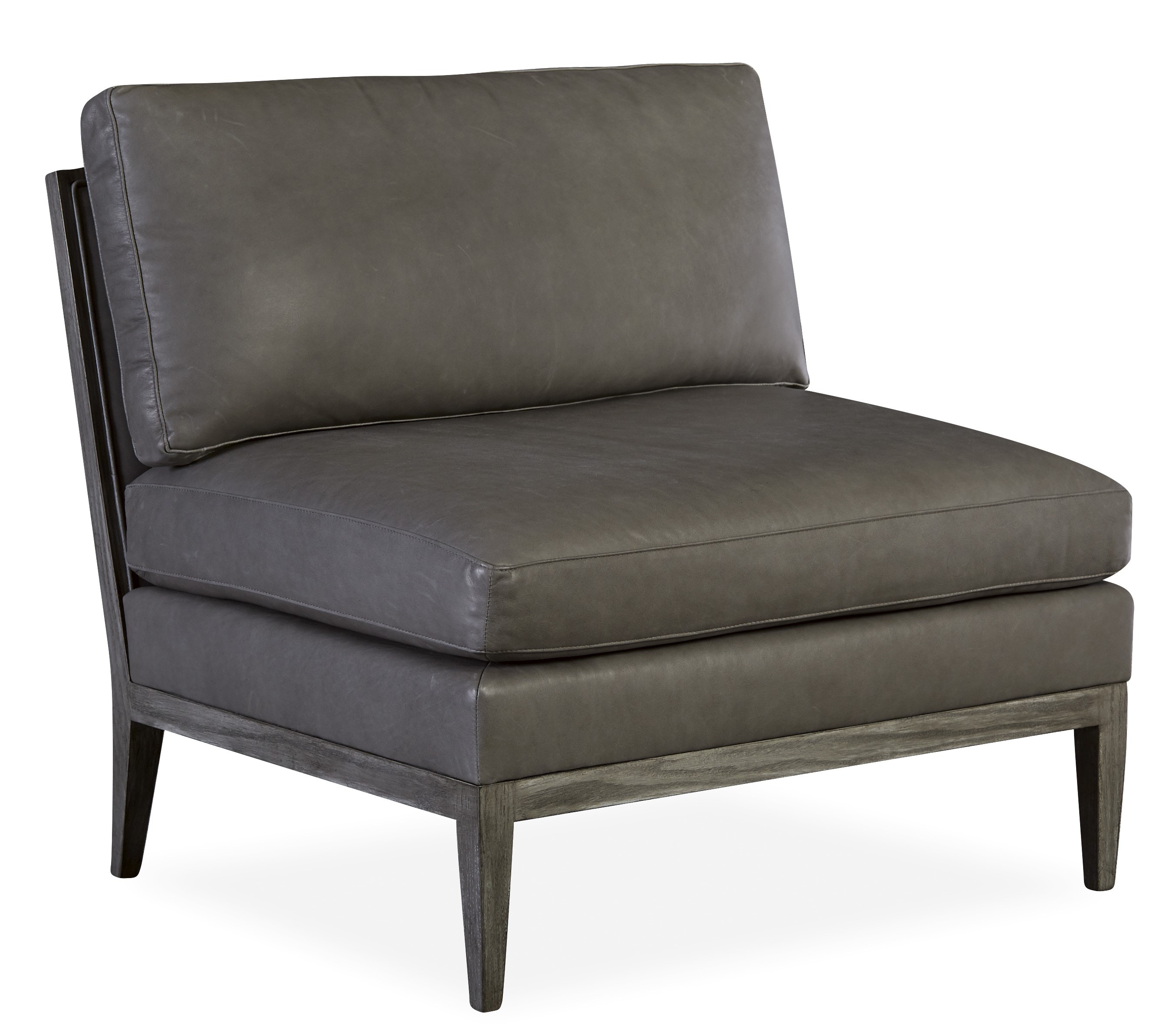 Lee Industries Living Room Leather Armless Chair L1748-08 - Klingman's