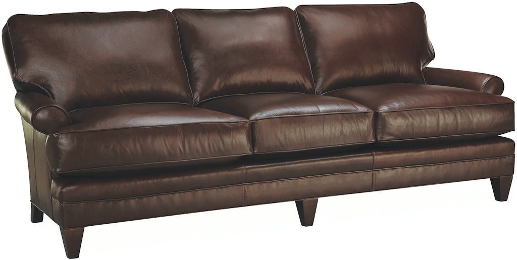 lee industries leather sofa