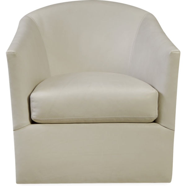 Lee Industries Living Room Leather Swivel Chair L577201SW Klingman's