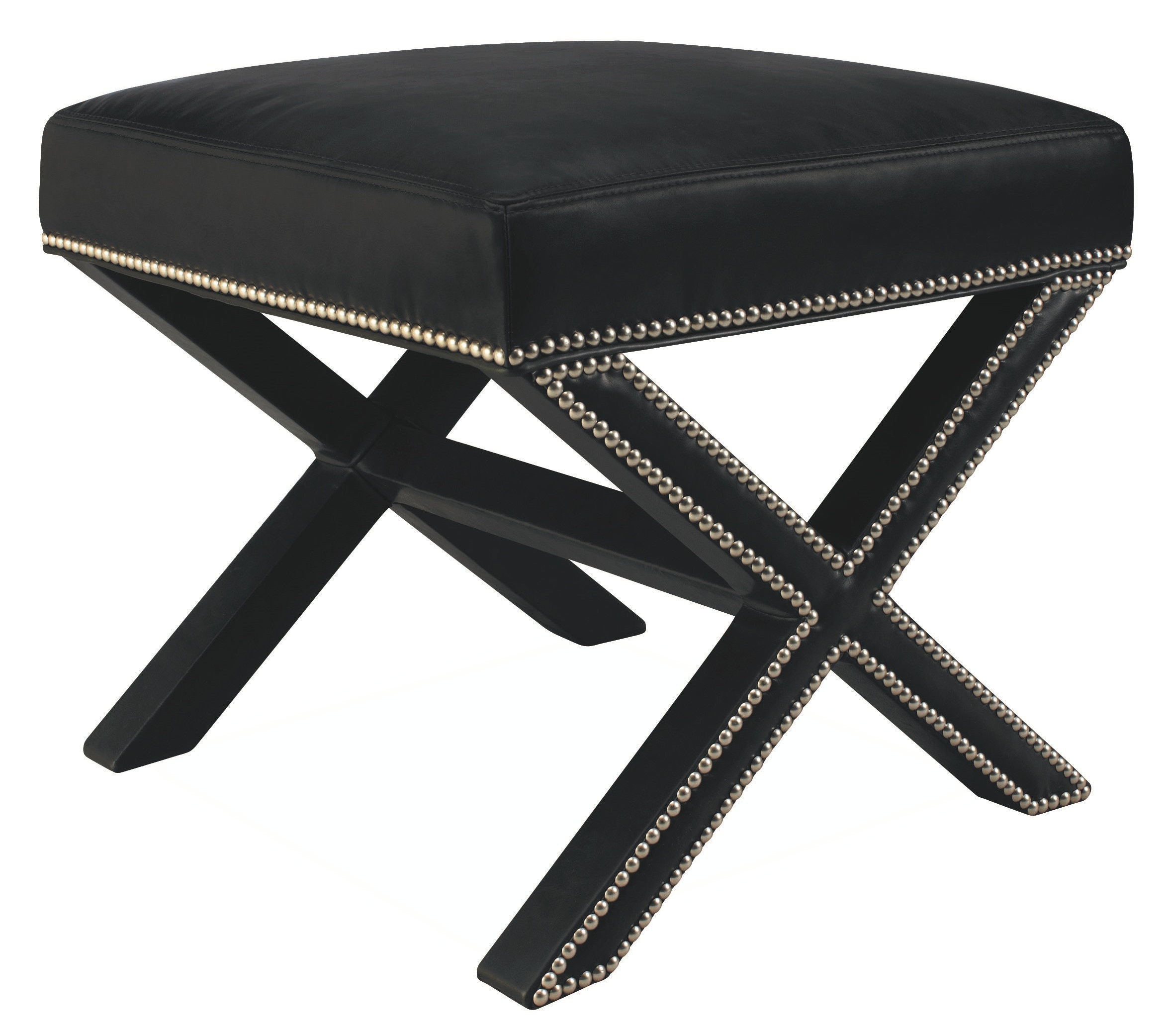  Leather Ottoman 