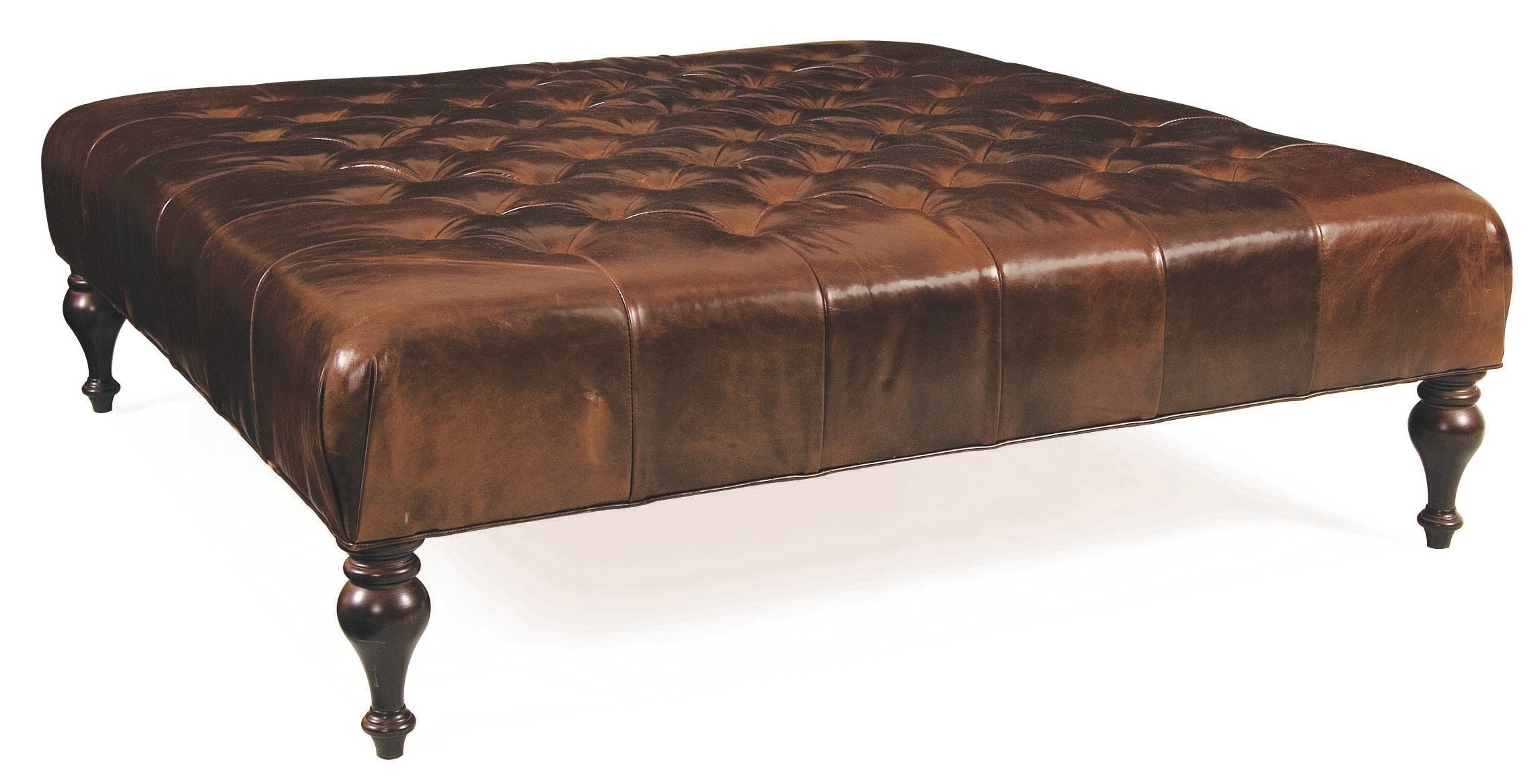 Lee industries leather ottoman discount