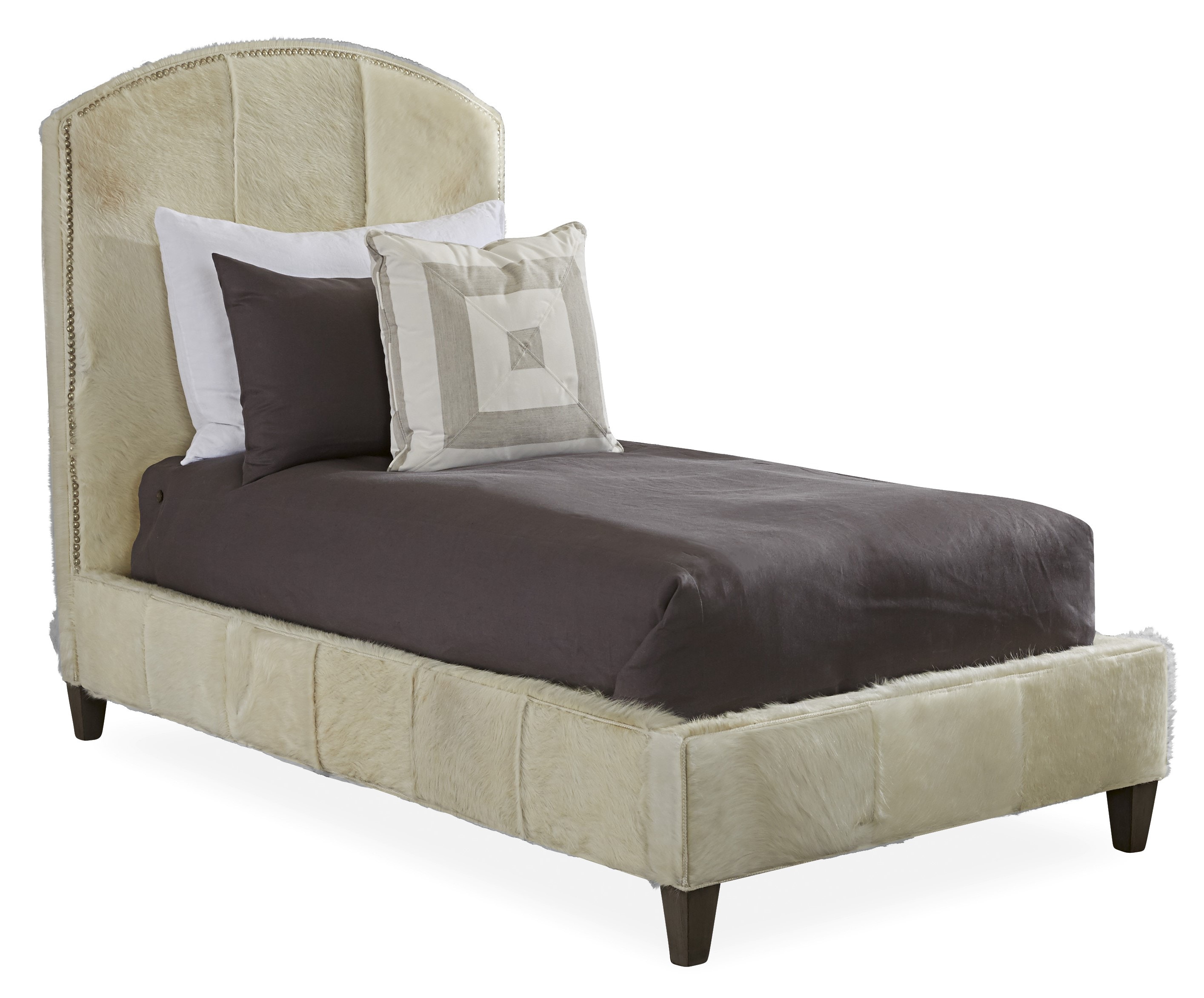 Lee Industries Leather Arch Headboard With Rails - Twin Size LA2-30MP6T