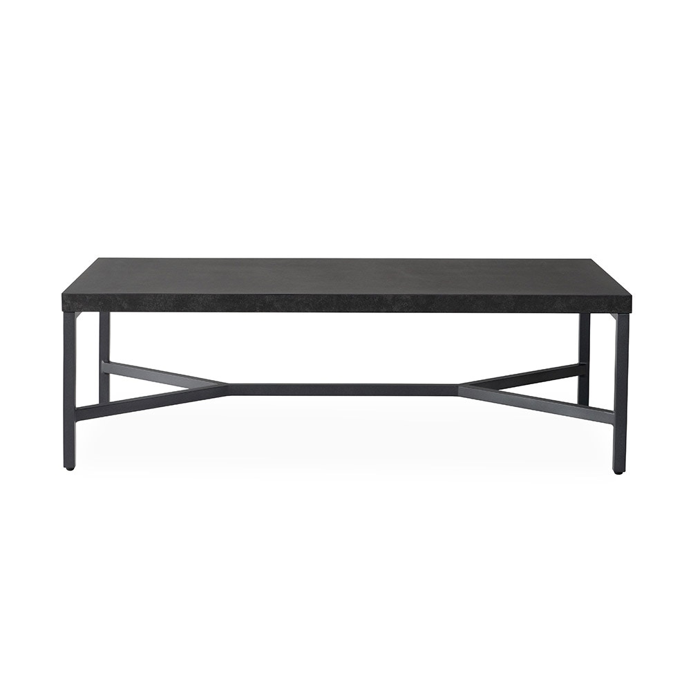 Lloyd Flanders Rectangular Cocktail Table in Matte Anthracite 486444