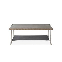 Lloyd Flanders 42 Inch Rect. Cocktail Table with Reversible Glass 133044