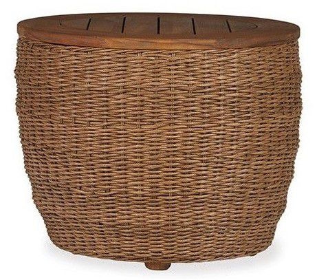 Lloyd Flanders 24 Inch Round Barrel End Table 426043