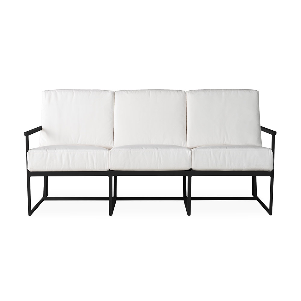 Lloyd Flanders Outdoor Furniture Summit Sofa 74055 | Hickory