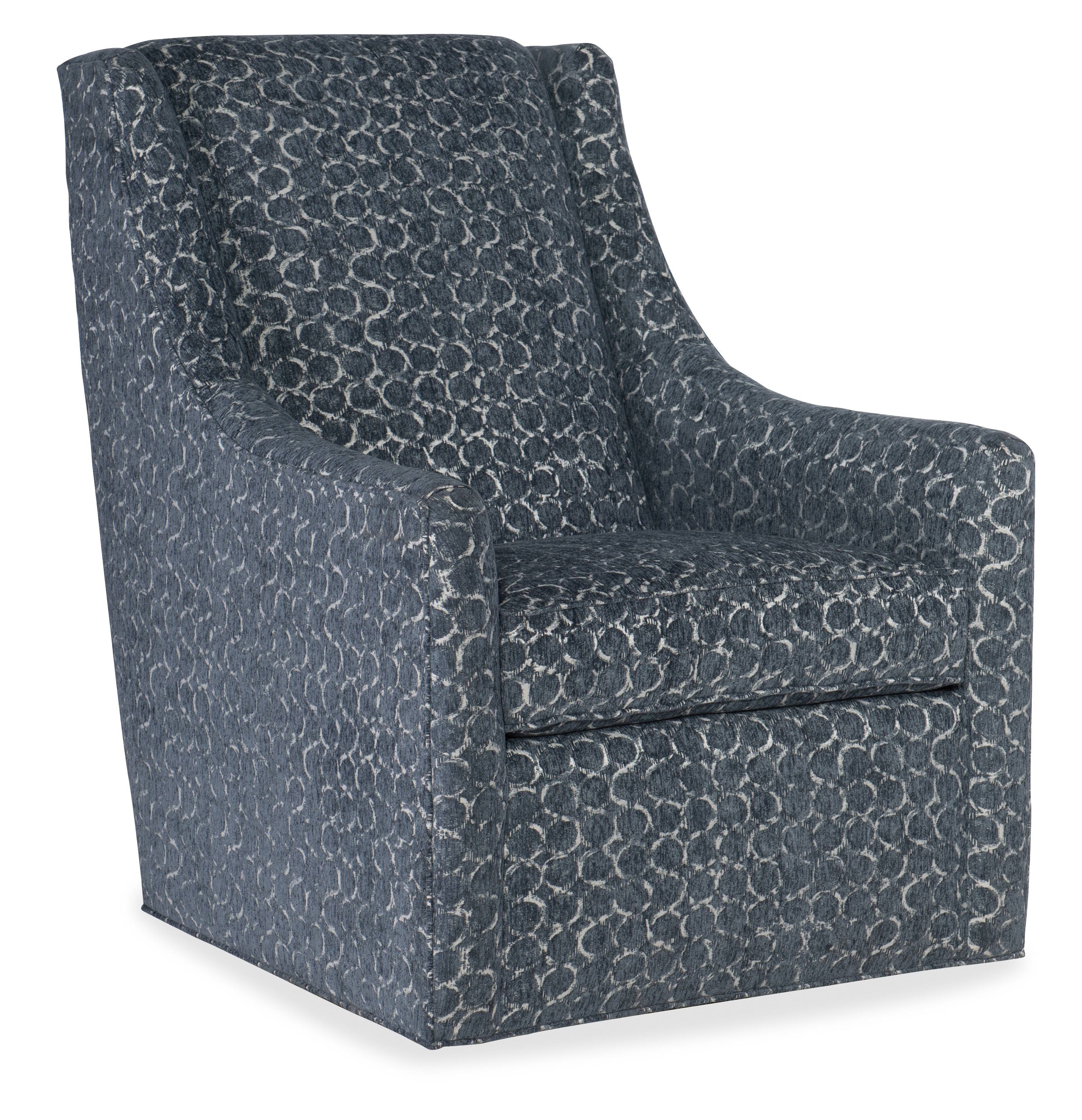 blue grey swivel chair