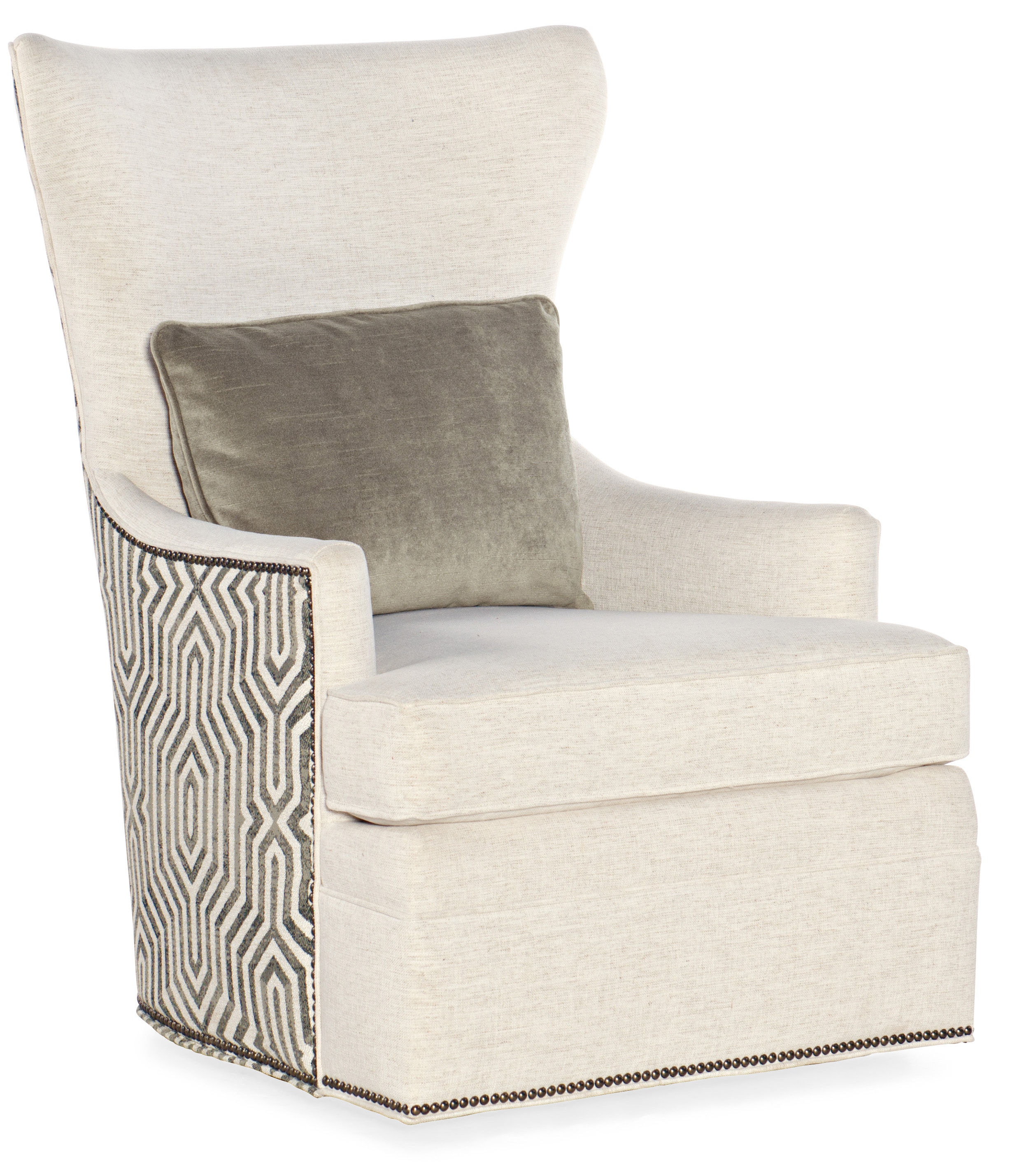 High back swivel discount armchair