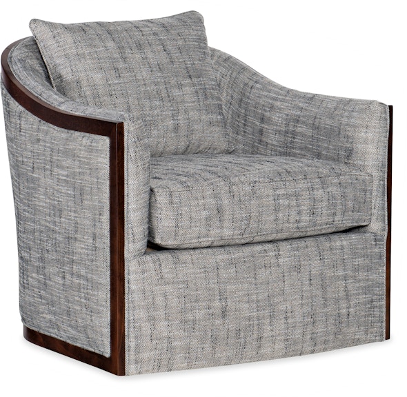 HF Custom Coco Exposed Wood Swivel Chair 4120