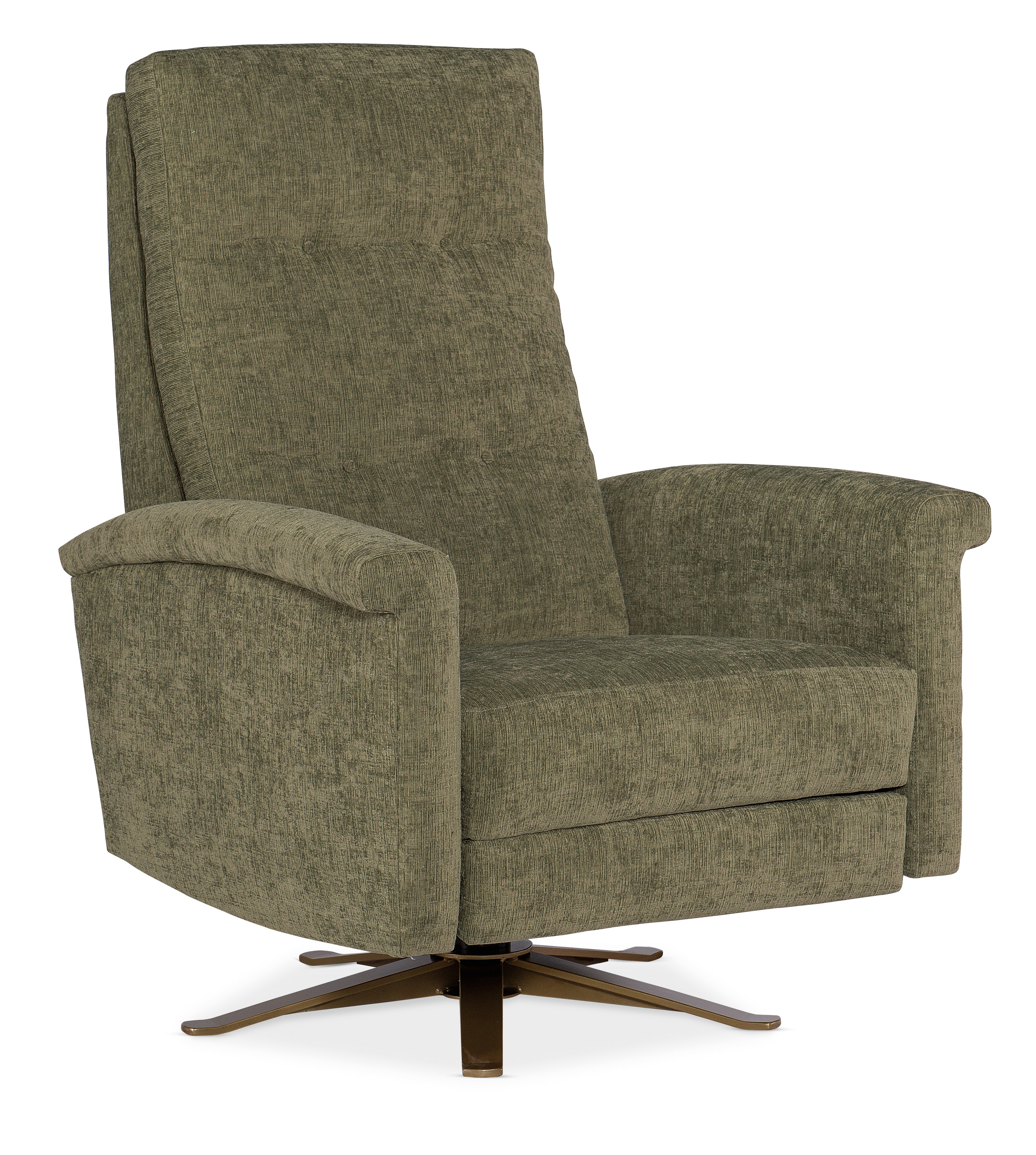 Sam Moore 5765TBK Living Room Breck Tufted Back Swivel Recliner