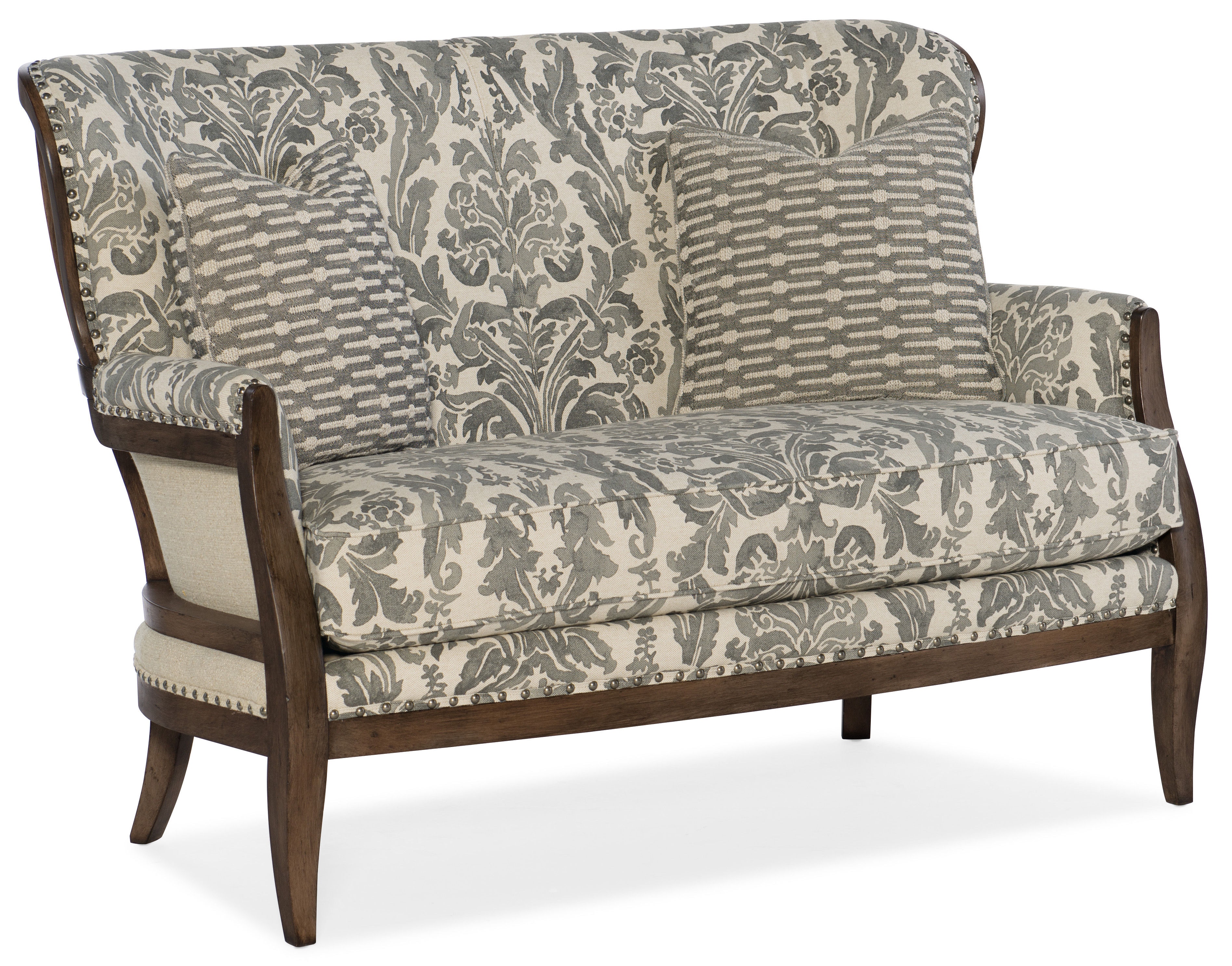 HF Custom Living Room Calhoun Settee 6042 Hickory Furniture Mart