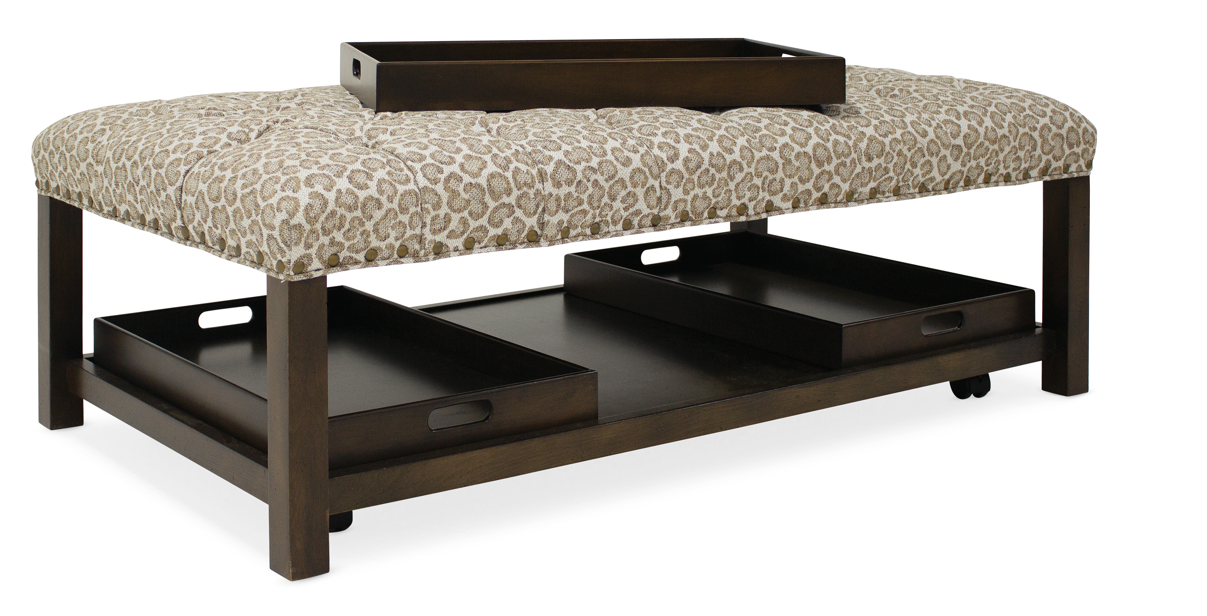 HF Custom Hollis Rectangle Tufted Tray Ottoman 6736 006