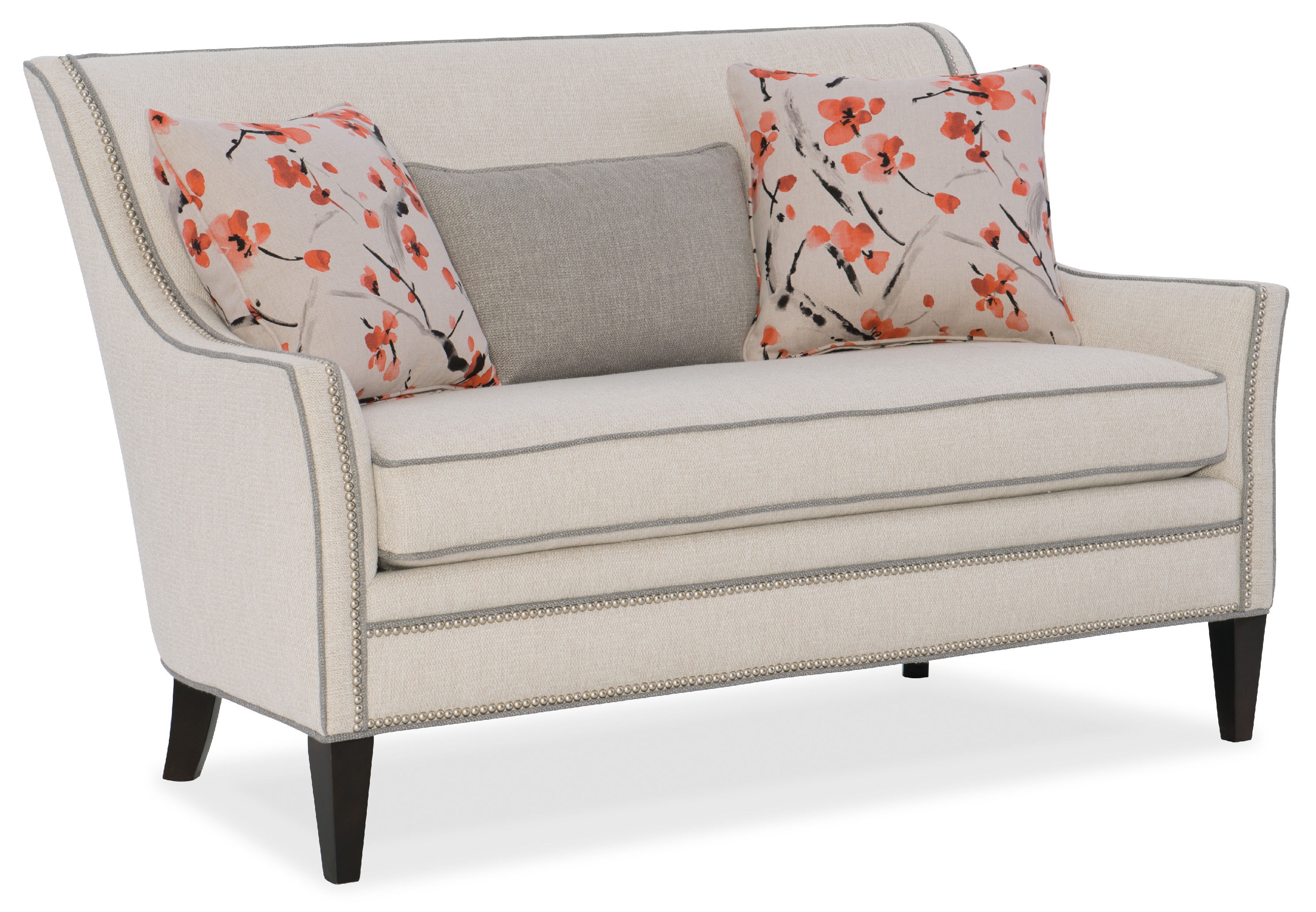 HF Custom Living Room Everly Settee 6770 Hamilton Sofa & Leather