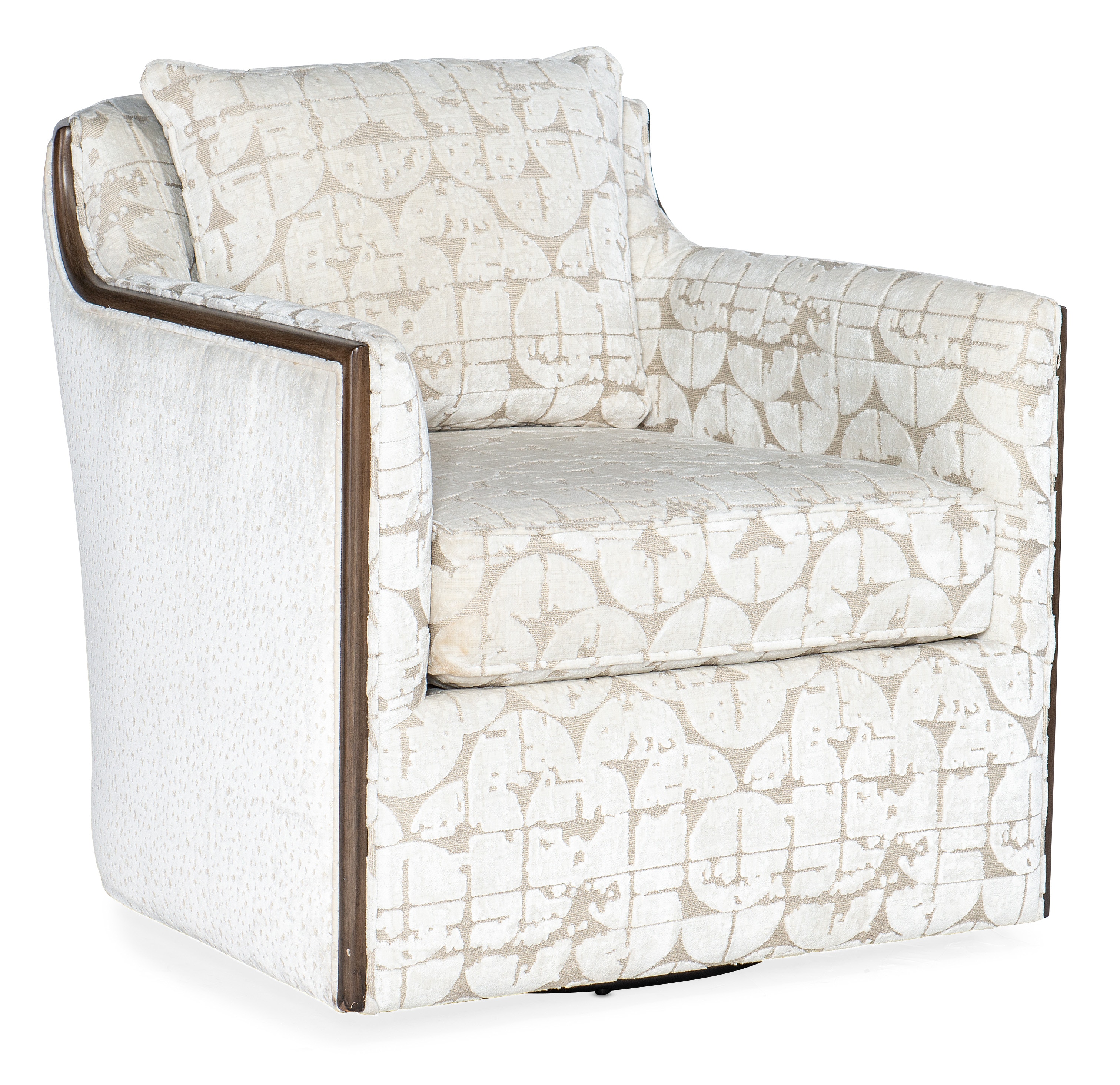 Sam Moore Oakley Exposed Wood Swivel Chair 4132
