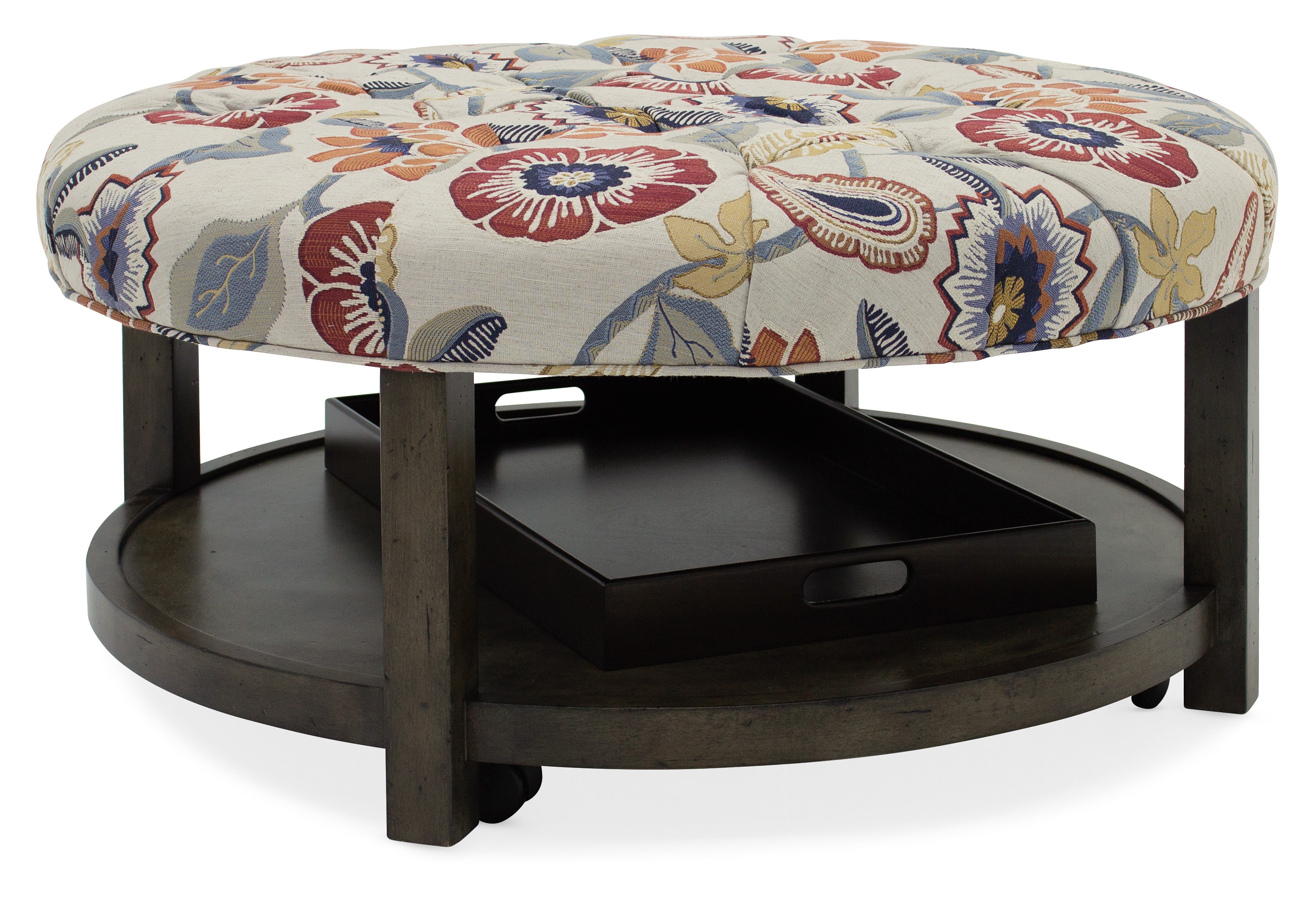  Harlow Round Tufted Ottoman 