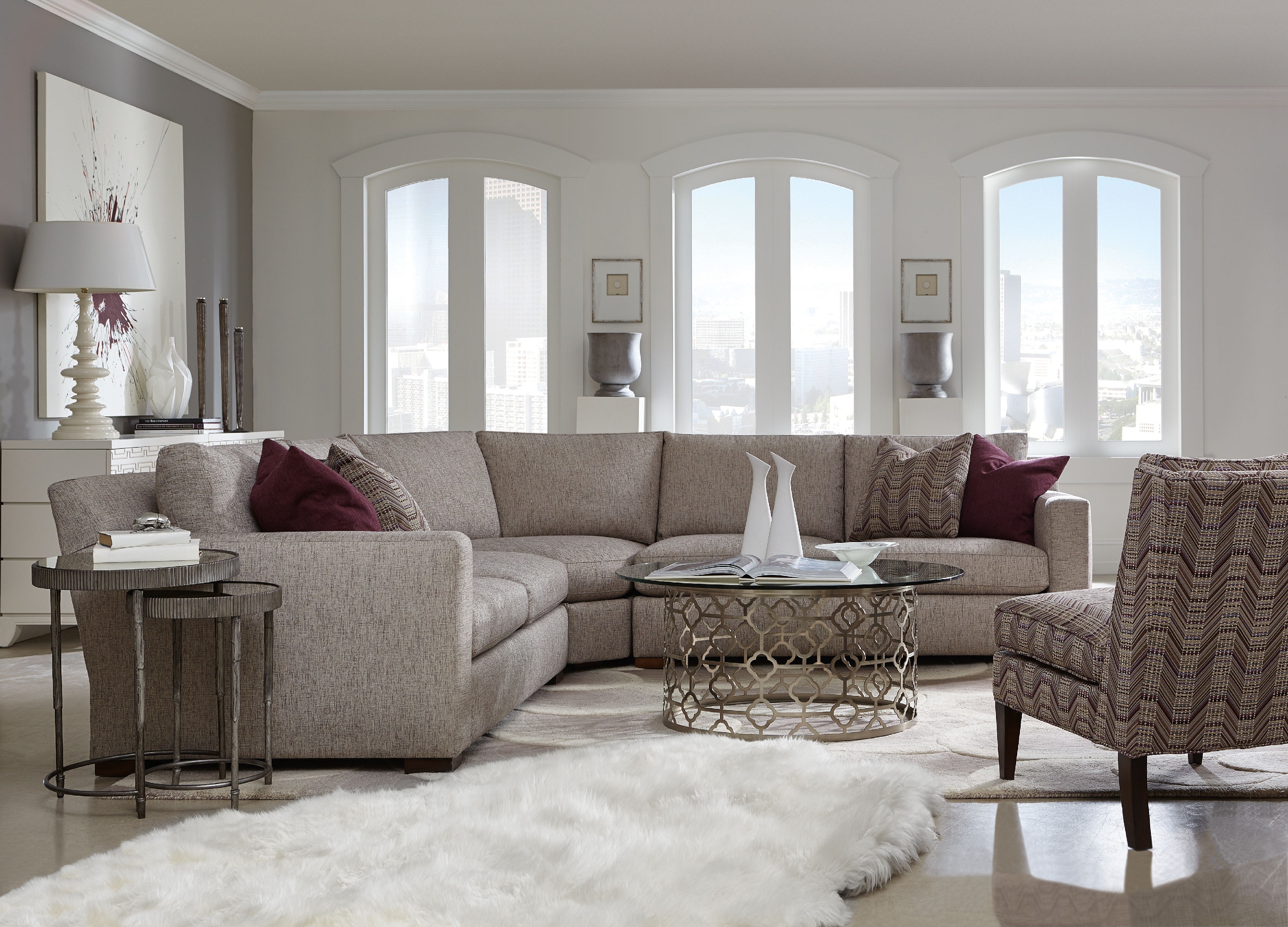 HF Custom Sage Sectional SM10 Sage Sectional
