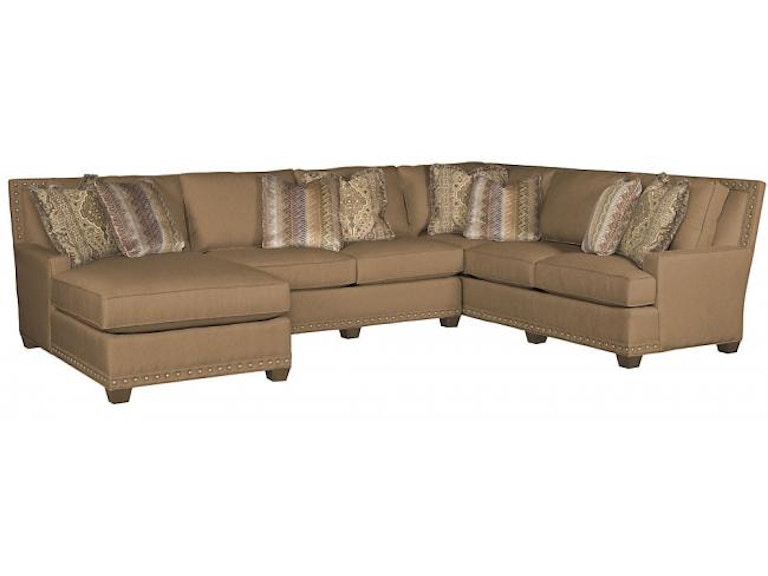 King Hickory Living Room Savannah Right Facing Corner Sofa 1063-TWN-F Furniture