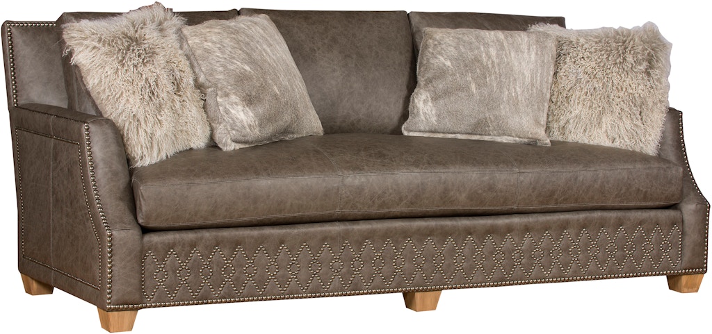King Hickory Living Room Santiago Leather Bench Cushion Sofa King Hickory Living Room Santiago Leather Bench Cushion Sofa