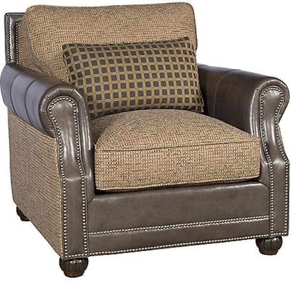 King Hickory Julianna Julianne Leather Fabric Companion Chair 3001-LF