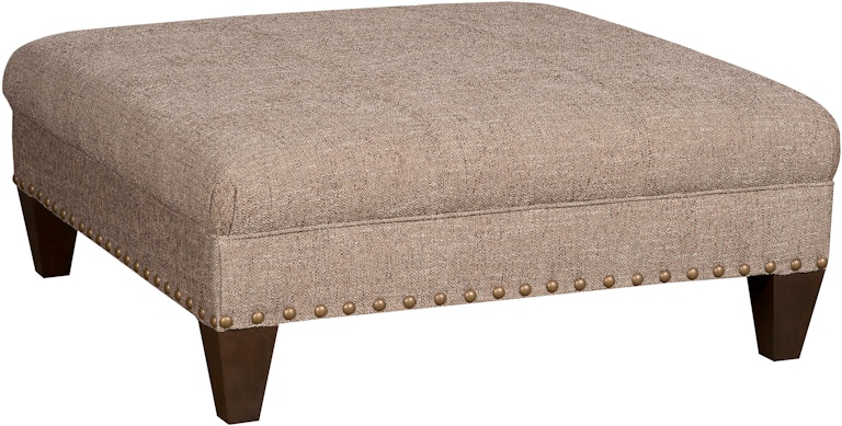 King Hickory Capital Ottoman Capital Square Large Ottoman with Flat Top and Modern Leg in Fabric 3Q-LLM-F