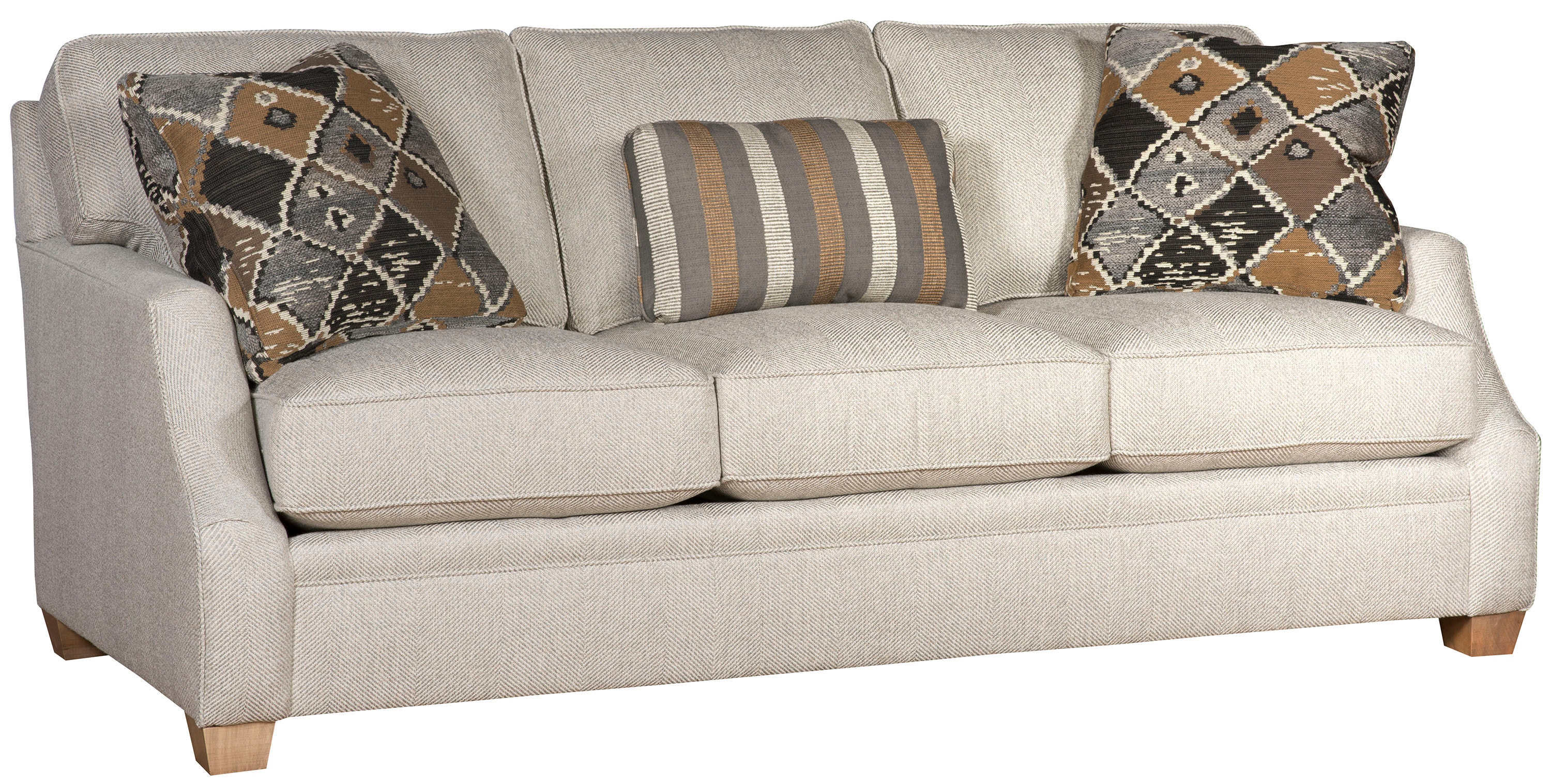 King Hickory Benson Sofa With Recessed Arm And Attached Back