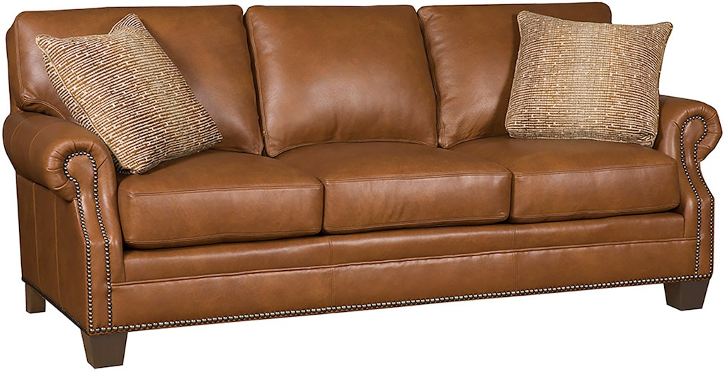 bourbon gunsmoke leather sofa hickory