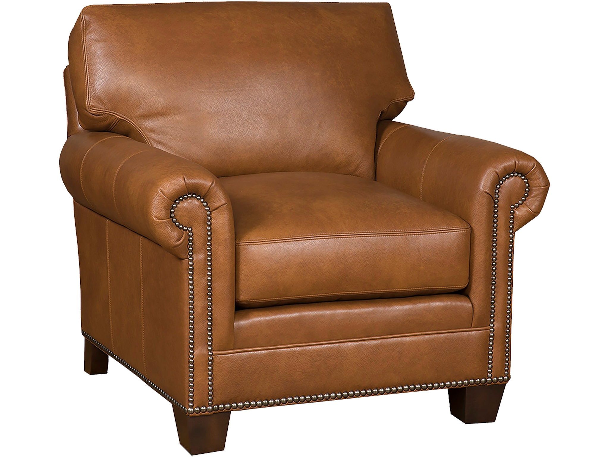 Hickory Manor Living Room Jordan Leather Chair 5501 PAW L Grace