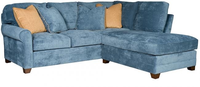 King Hickory Living Room Winston Fabric Sectional 7400SECT Hickory